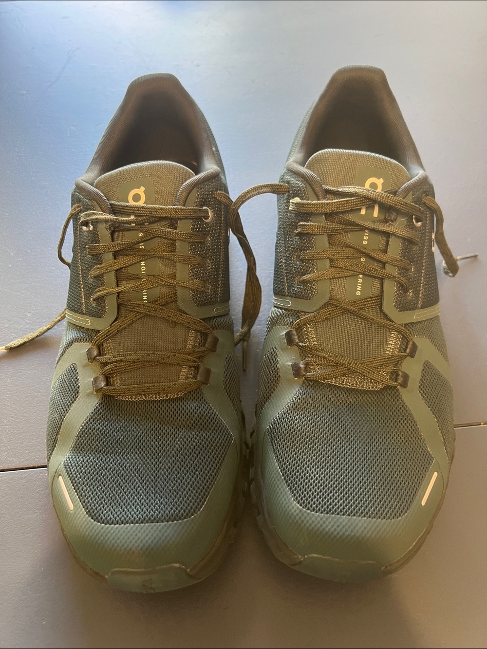 On Running Men's Olive Green Trail Running Shoes